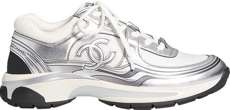 chanel white sneaker|Chanel white transparent sneakers.